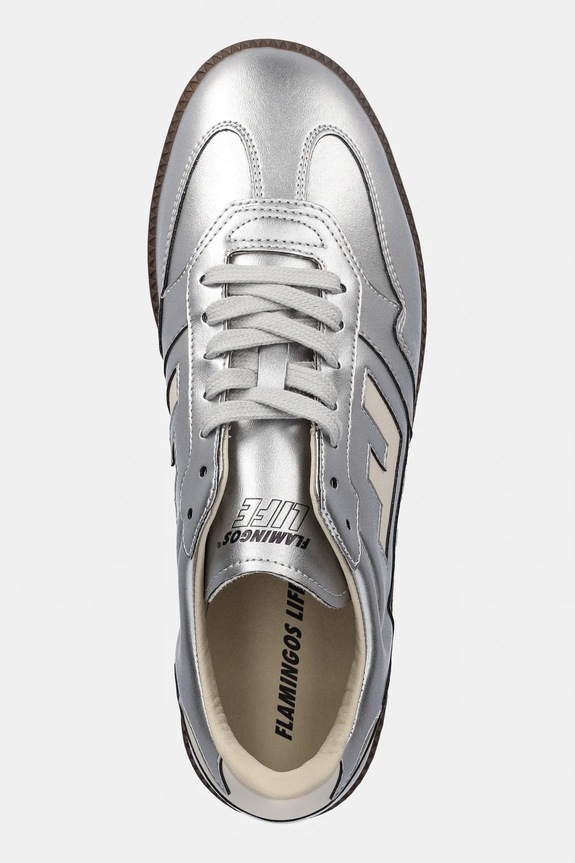 Flamingos sneakersy Burela Slim srebrny BSAPPSIL