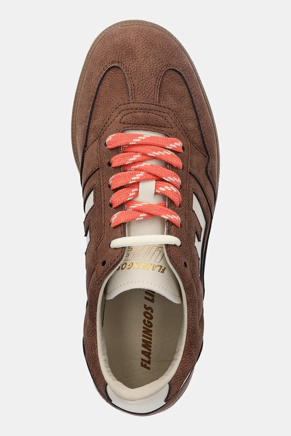 Flamingos sneakersy Burela Slim brązowy BSNOBCAC