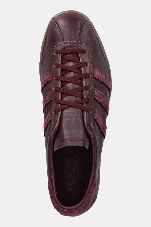 Δερμάτινα sneakers adidas Originals Tobacco μπορντό JS1365