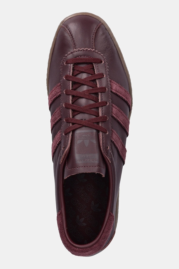 Δερμάτινα sneakers adidas Originals Tobacco μπορντό JS1365