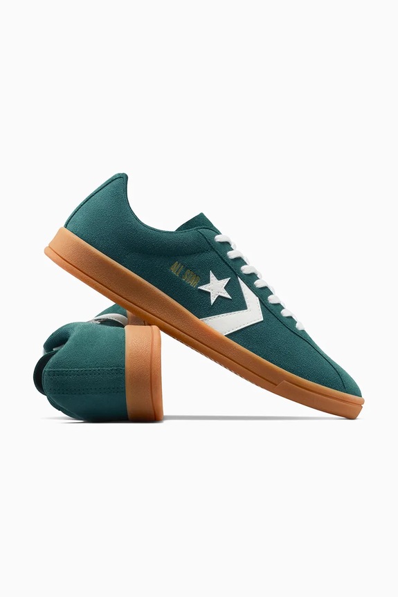 Converse bőr sportcipő All Star Classic Trainer zöld A16433C