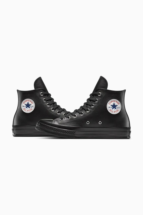 Δερμάτινα ελαφριά παπούτσια Converse Chuck 70 μαύρο A15169C