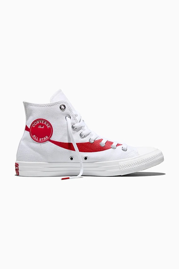 Kecky Converse Converse x Coca-Cola Chuck Taylor All Star plochá bílá A18434C