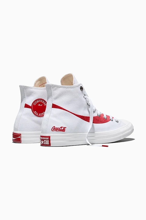 Boty Kecky Converse Converse x Coca-Cola Chuck Taylor All Star A18434C bílá