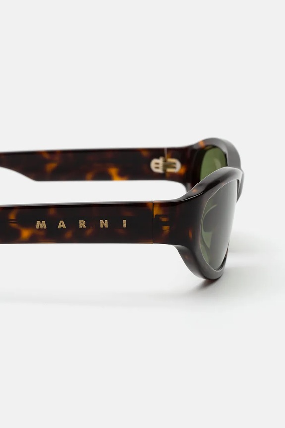 Marni okulary przeciwsłoneczne Yozamei K86.I5ZY brązowy AW25