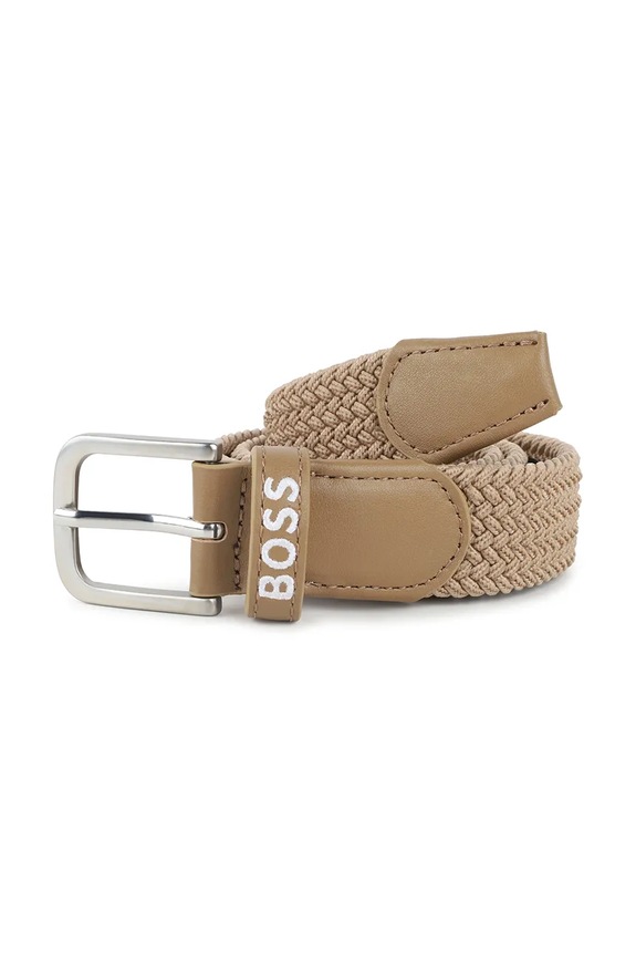 BOSS pasek dziecięcy brązowy J52632