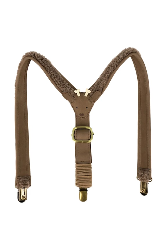 Donsje gyerek nadrágtartó Tjebbe Suspenders Stag 6031002 barna AW25
