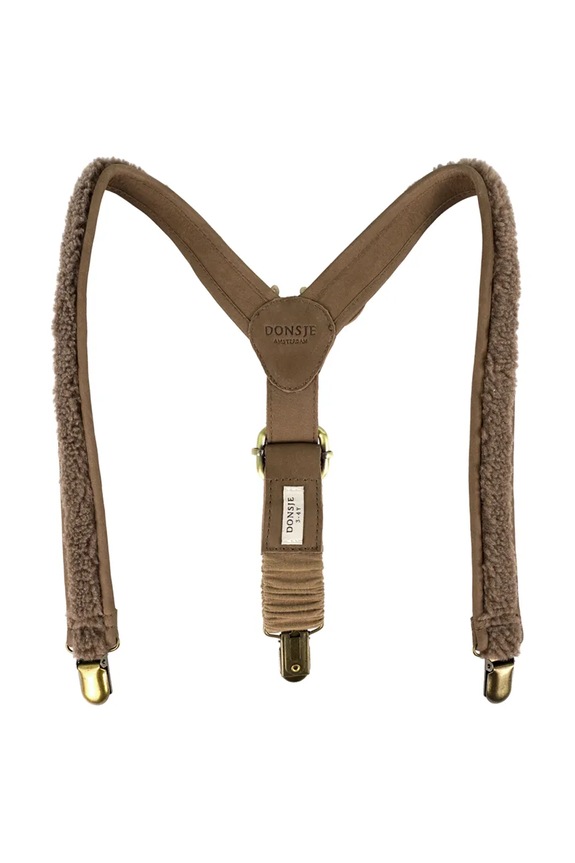Fiú Donsje gyerek nadrágtartó Tjebbe Suspenders Stag 6031002 barna