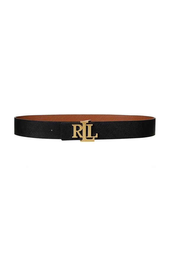 Kožený pásek Lauren Ralph Lauren 412974559 hnědá AW25