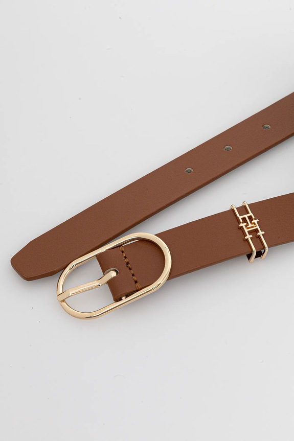 Pásek Tommy Hilfiger AW0AW17494 hnědá AW25
