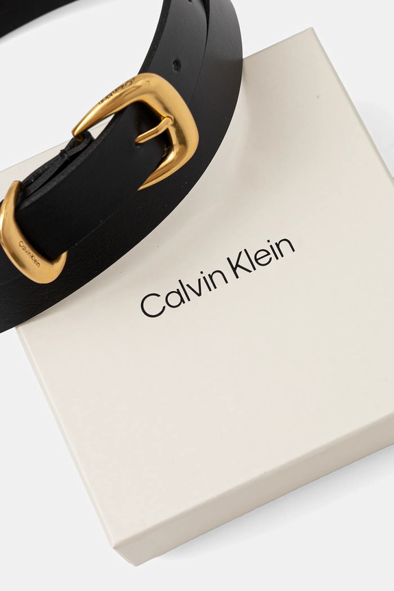 Doplnky Kožený opasok Calvin Klein LV04K7012G čierna