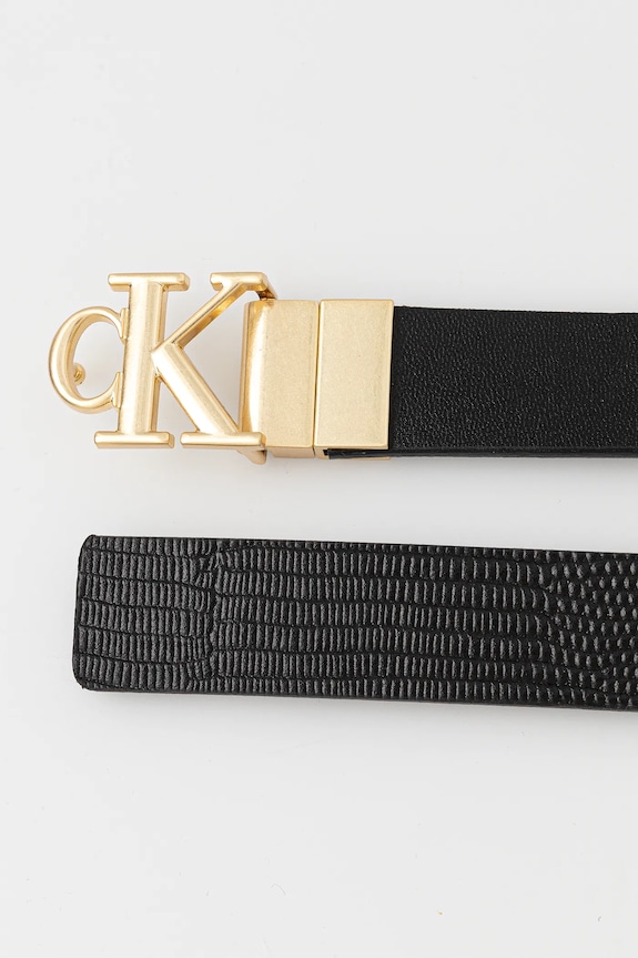 Doplňky Oboustranný pásek Calvin Klein LV04F7040G černá