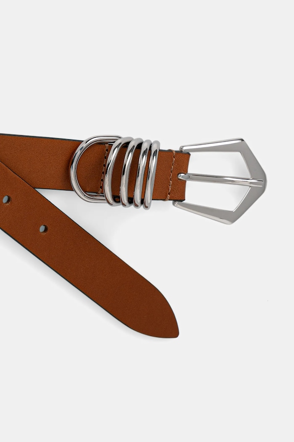 IRO pasek skórzany WP127SUGAR brązowy AW25