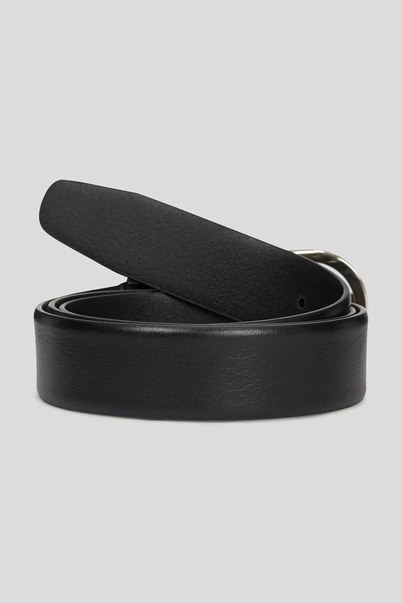 Kožený opasok Karl Lagerfeld K/AUTOGRAPH A3W33041 čierna SS26