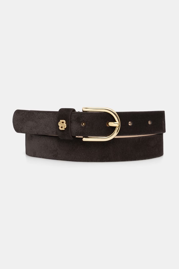 BOSS curea de damă din piele întoarsă Scarlet-BB-Sd-G maro 50522643