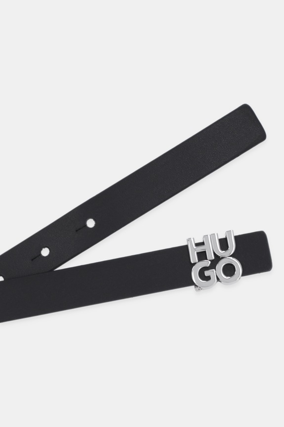 Kožený opasok HUGO HU-GO_Sta-A_Sz20 50548473 čierna AW25