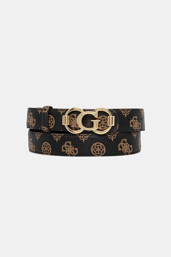 Guess pasek imitacja skóry licowej brązowy BW9244.P5330