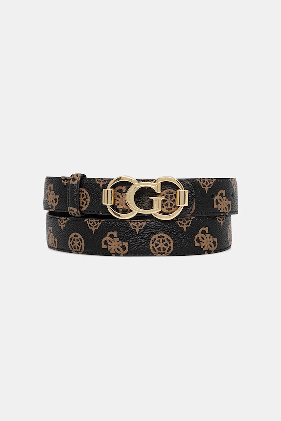 Guess pasek imitacja skóry licowej brązowy BW9244.P5330