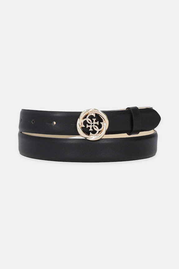 Guess pasek imitacja skóry licowej czarny BW9260.P5325