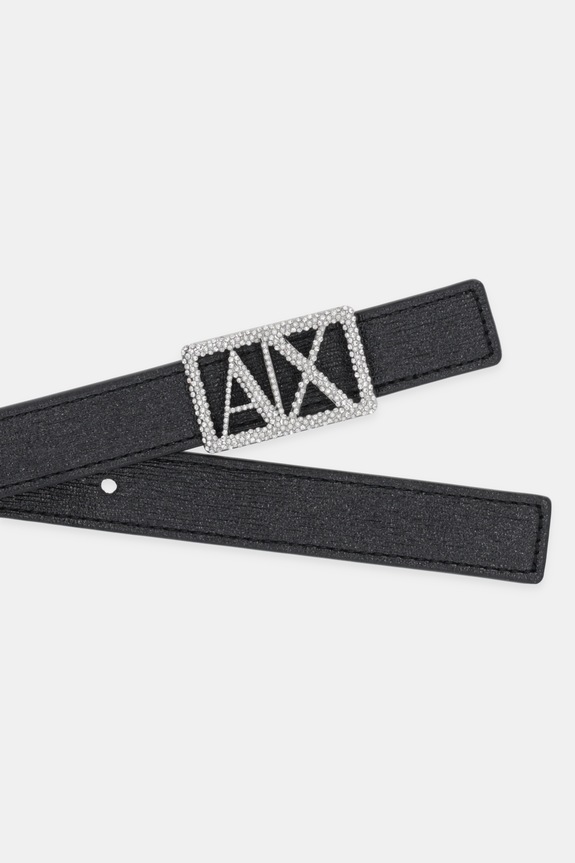 Armani Exchange pasek dwustronny XW001602.AF17141 czarny AW25
