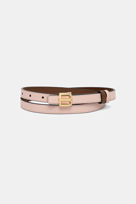 Αναστρέψιμη δερμάτινη ζώνη Bally WBG00D καφέ AW25