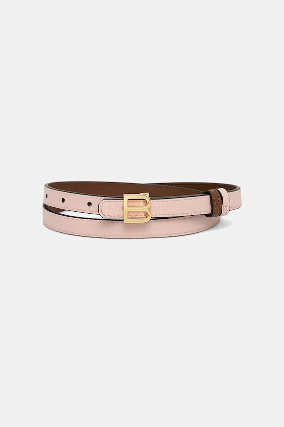 Αναστρέψιμη δερμάτινη ζώνη Bally WBG00D καφέ AW25