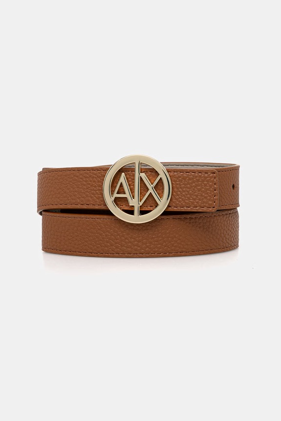 Obojstranný opasok Armani Exchange hnedá 941118.0A877.