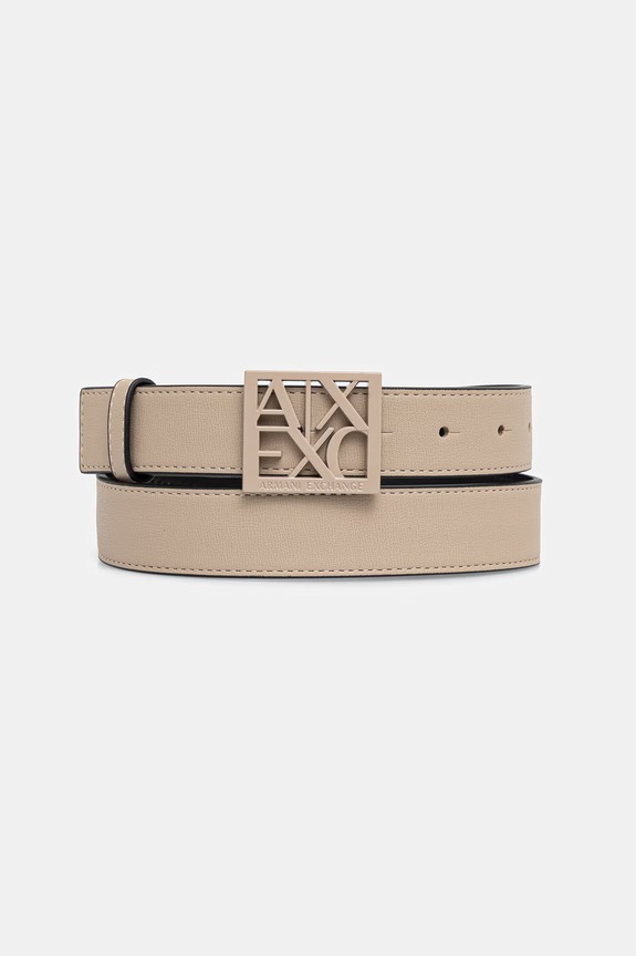 Armani Exchange opasok dámsky z imitácie kože béžová 941130.0A874.