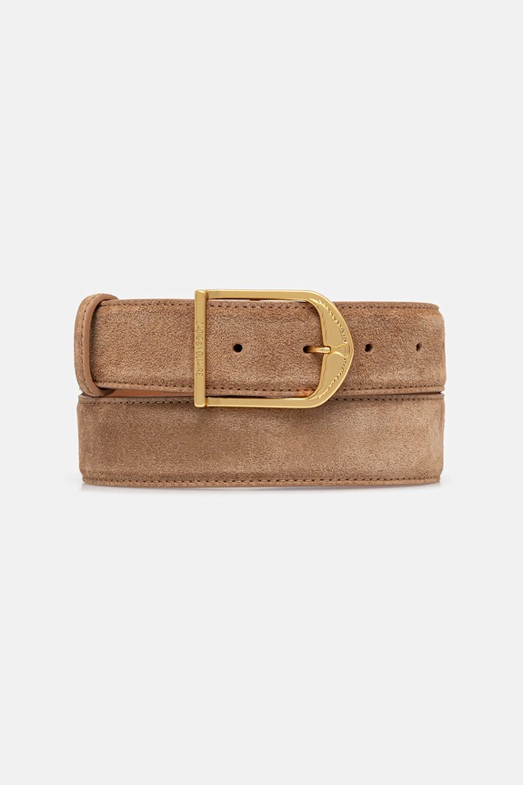 Semišový opasok ZADIG&VOLTAIRE hnedá LWBT01344