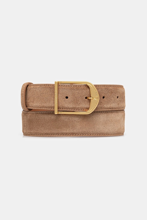 Semišový opasok ZADIG&VOLTAIRE hnedá LWBT01344