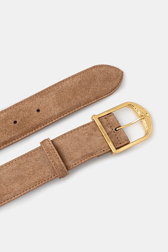 Semišový opasok ZADIG&VOLTAIRE LWBT01344 hnedá AW25