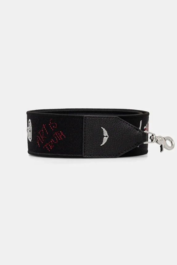 Popruh ku kabelke ZADIG&VOLTAIRE Planet friendly čierna LWST01130