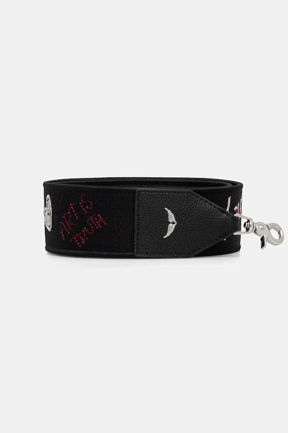 Popruh ku kabelke ZADIG&VOLTAIRE Planet friendly čierna LWST01130