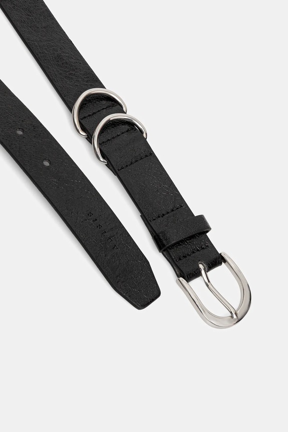 Sisley pasek 6YHDWL036 czarny AW25