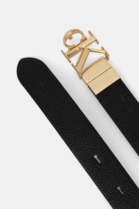 Oboustranný pásek Calvin Klein LV04F7044G černá AW25