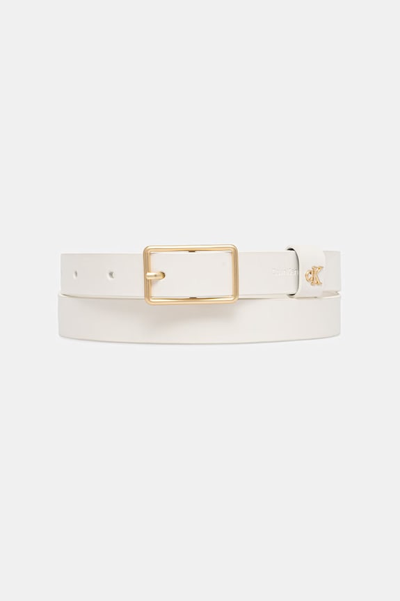 Calvin Klein pasek damski skórzany biały LV04F7050G