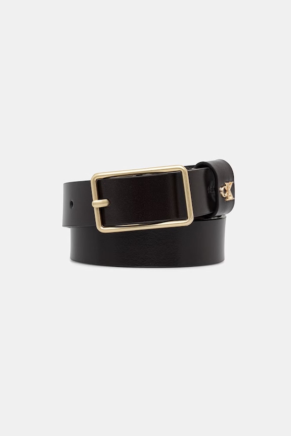 Calvin Klein pasek damski skórzany brązowy LV04F7050G