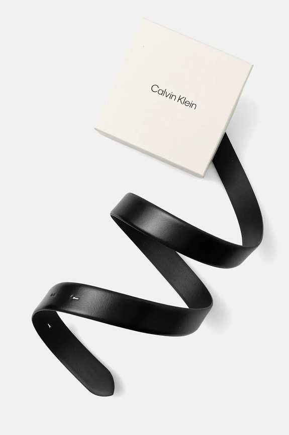 Doplnky Kožený opasok Calvin Klein LV04F7054G čierna