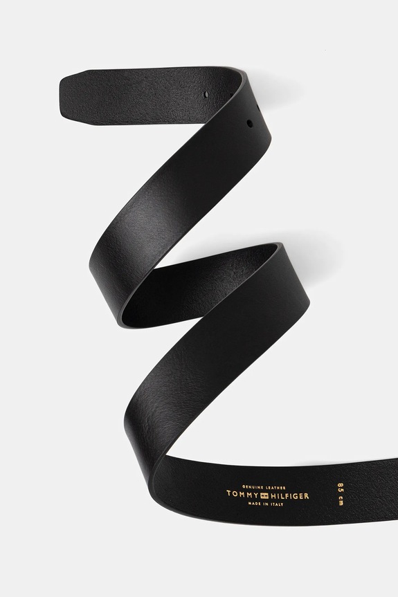 Αξεσουάρ Tommy Hilfiger ζώνη γυναικεία δερμάτινη AW0AW17757 μαύρο