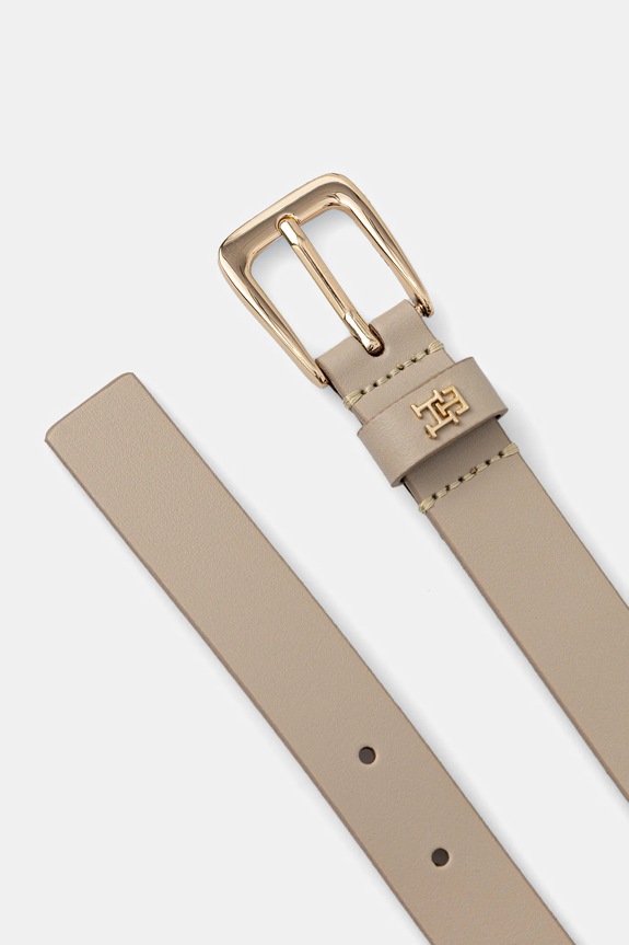 Δερμάτινη ζώνη Tommy Hilfiger AW0AW17767 μπεζ AW25