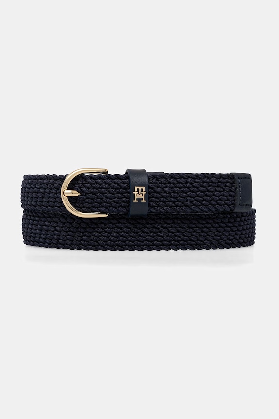 Tommy Hilfiger pletený opasok dámsky tmavomodrá AW0AW17973