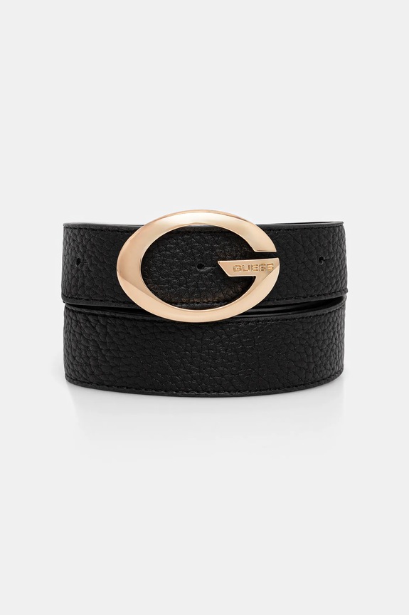 Opasok Guess CAMDEN imitácia kože čierna BW9306.P5430