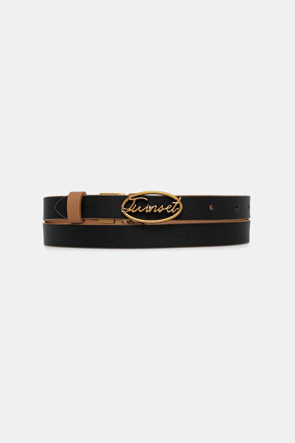 Twinset curea cu două fețe 252TA403A negru AW25