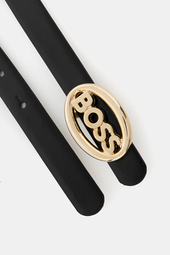 Usnjen dvostranski pas BOSS BOSS_Icon_Ov_Sr20_pp 50553376 črna AW25