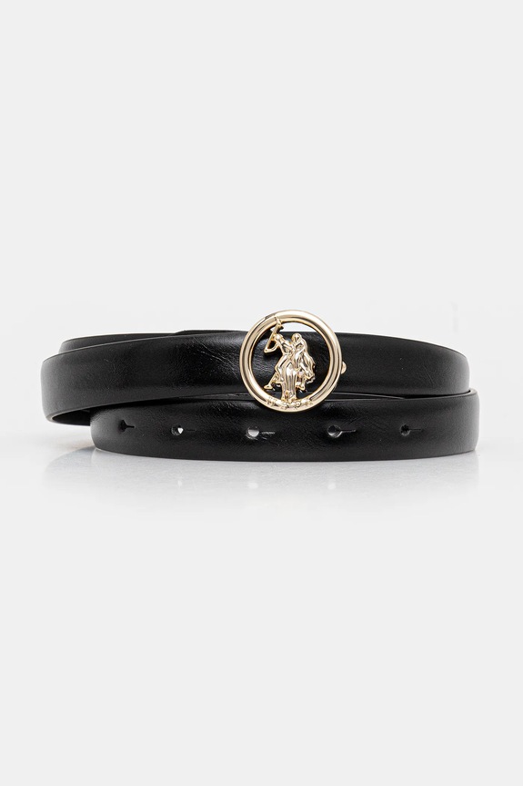 U.S. Polo Assn. curea Laurel piele negru AIU2L2648WB4