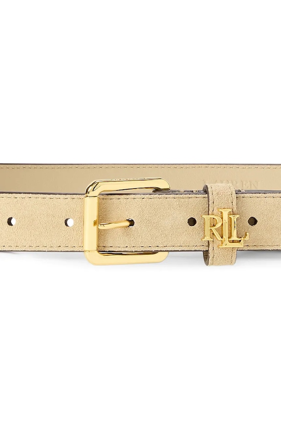 Lauren Ralph Lauren pas ženski usnjeni 412978433 bež SS26