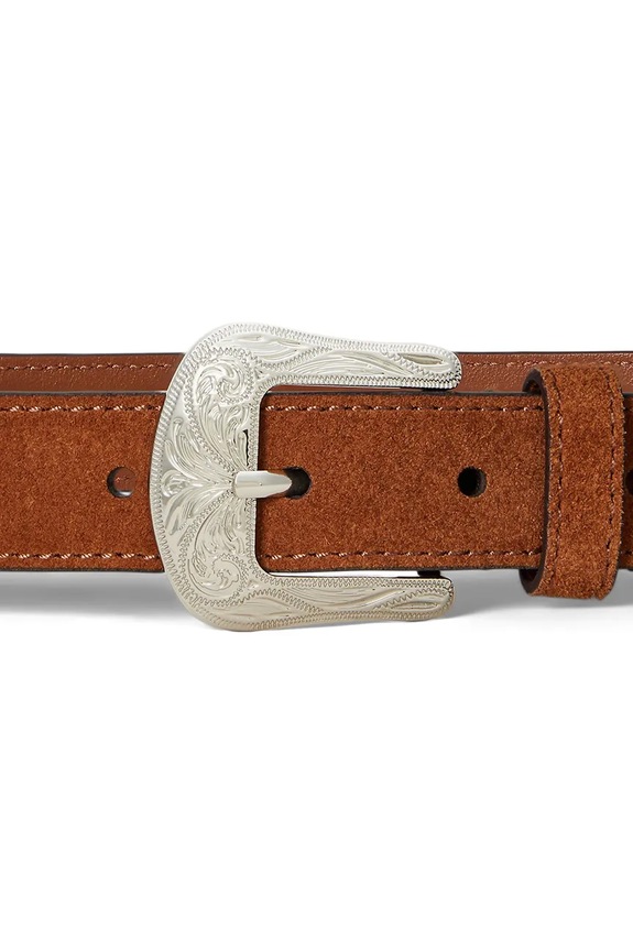 Δερμάτινη ζώνη Lauren Ralph Lauren 412980914 καφέ AW25