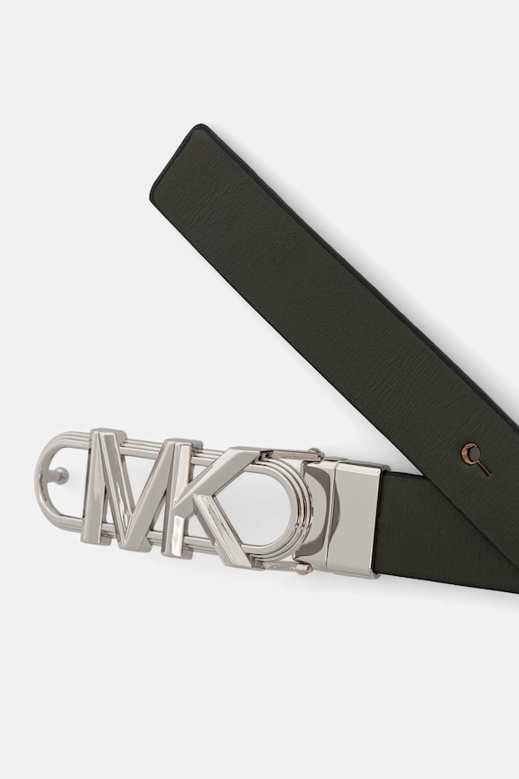 Obojstranný kožený opasok MICHAEL Michael Kors 29MKWB528999 zelená AW25