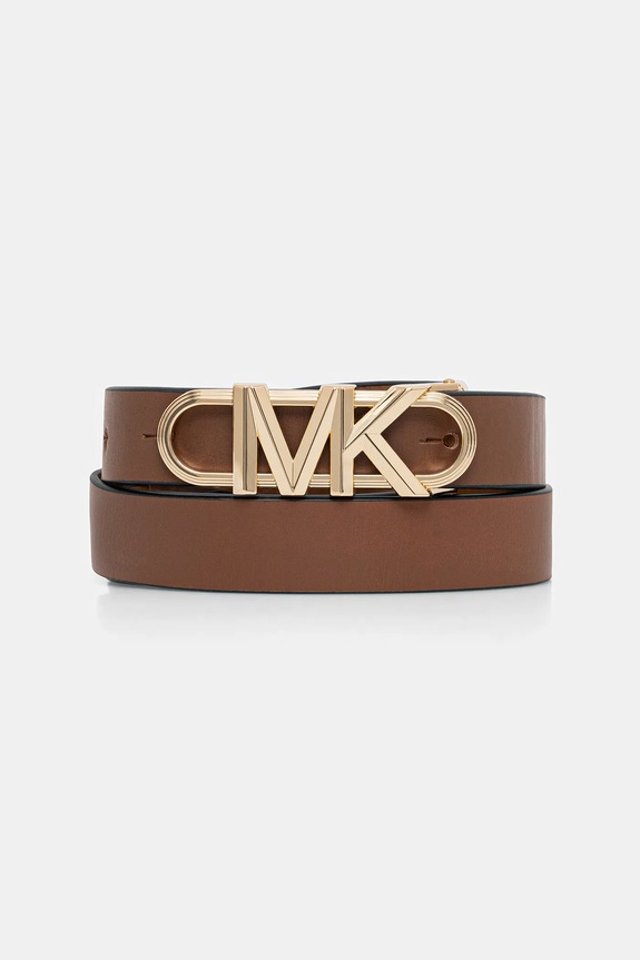 Obojstranný kožený opasok MICHAEL Michael Kors hnedá 29MKWB528999