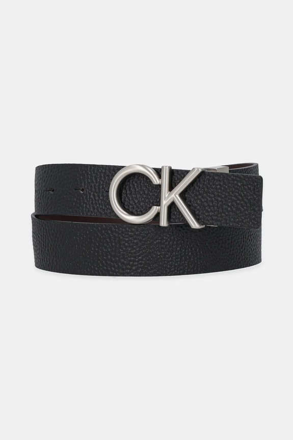 Doplňky Oboustranný kožený pásek Calvin Klein LV04D7034G hnědá